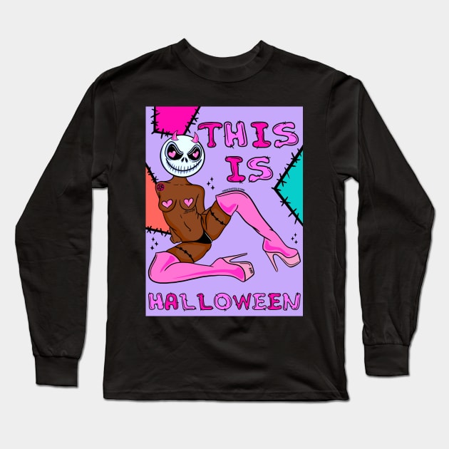 This Is Halloween Long Sleeve T-Shirt by BreezyArtCollections 